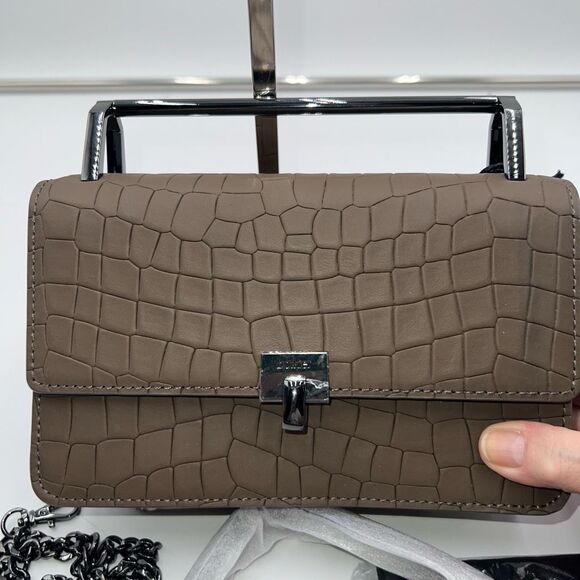 BOTKIER NEW YORK Small Lennox Croc-Embossed Leather Crossbody - Picture 6 of 16